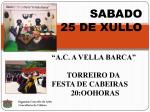 Actuación A.C. A Vella Barca en Cabeiras: Torreiro da Festa de Cabeiras o 25 de xullo ás 20h